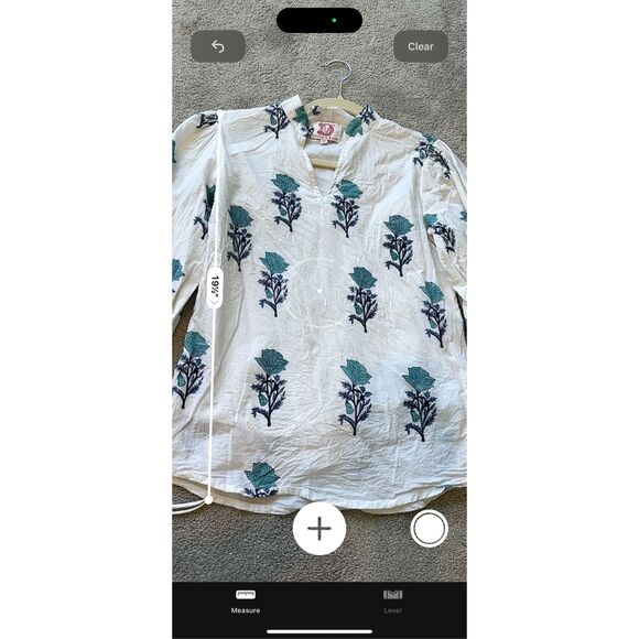 Victoria Dunn block printed blouse, XS $88 E37 - Picture 4 of 5